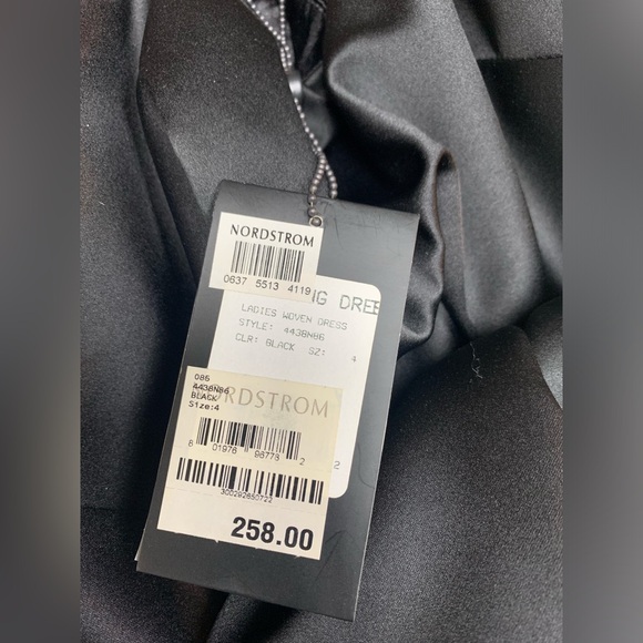 NWT A.B.S. by Allen Schwartz Collection Black Strapless Cocktail Dress Size 4 - Picture 8 of 12